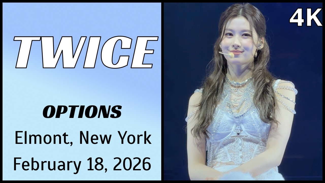 260218 트와이스 TWICE 사나 Sana Fancam - OPTIONS live @ UBS Arena, Elmont, NY 4K