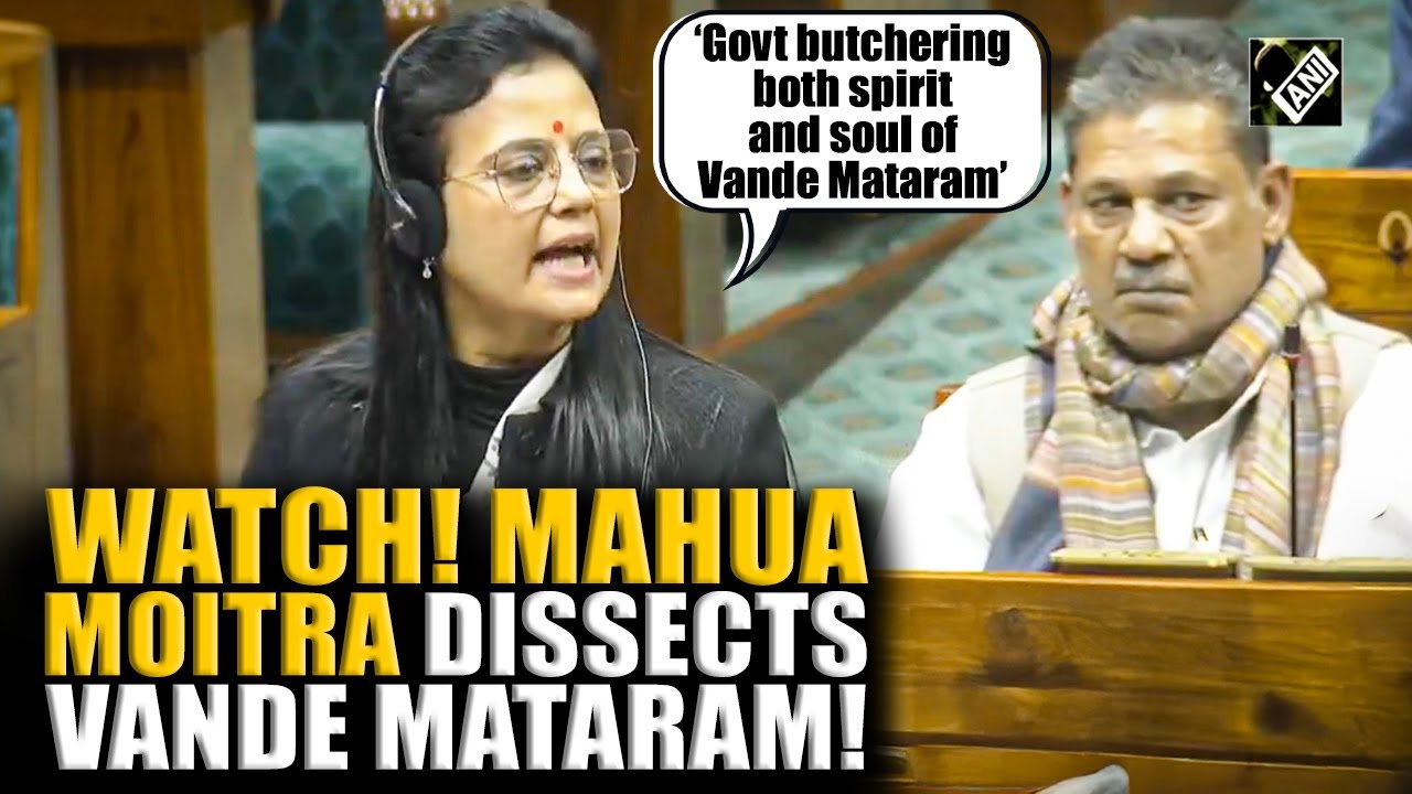 TMC MP Mahua Moitra dissects every stanza of Vande Mataram to take on BJP| Parliament Winter Session