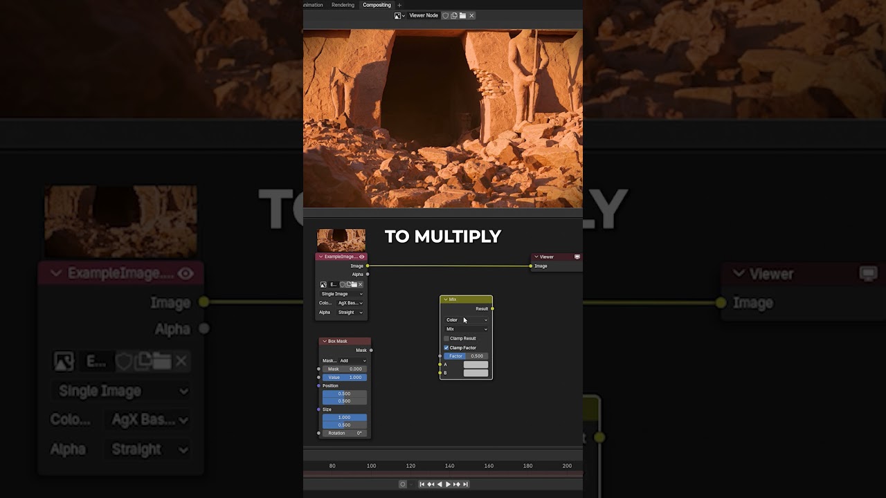 Create a Letterboxing Effect in Blender Compositor #b3d #blender3d #compositing