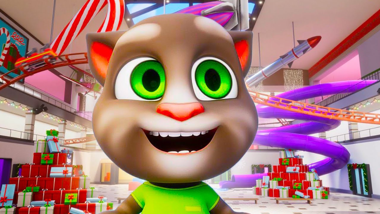 NEW ❗️ Talking Tom 😼 ショッピングモールでの休日 Holidays at the Mall⭐Cartoon For Kids | Super Toons TV アニメ