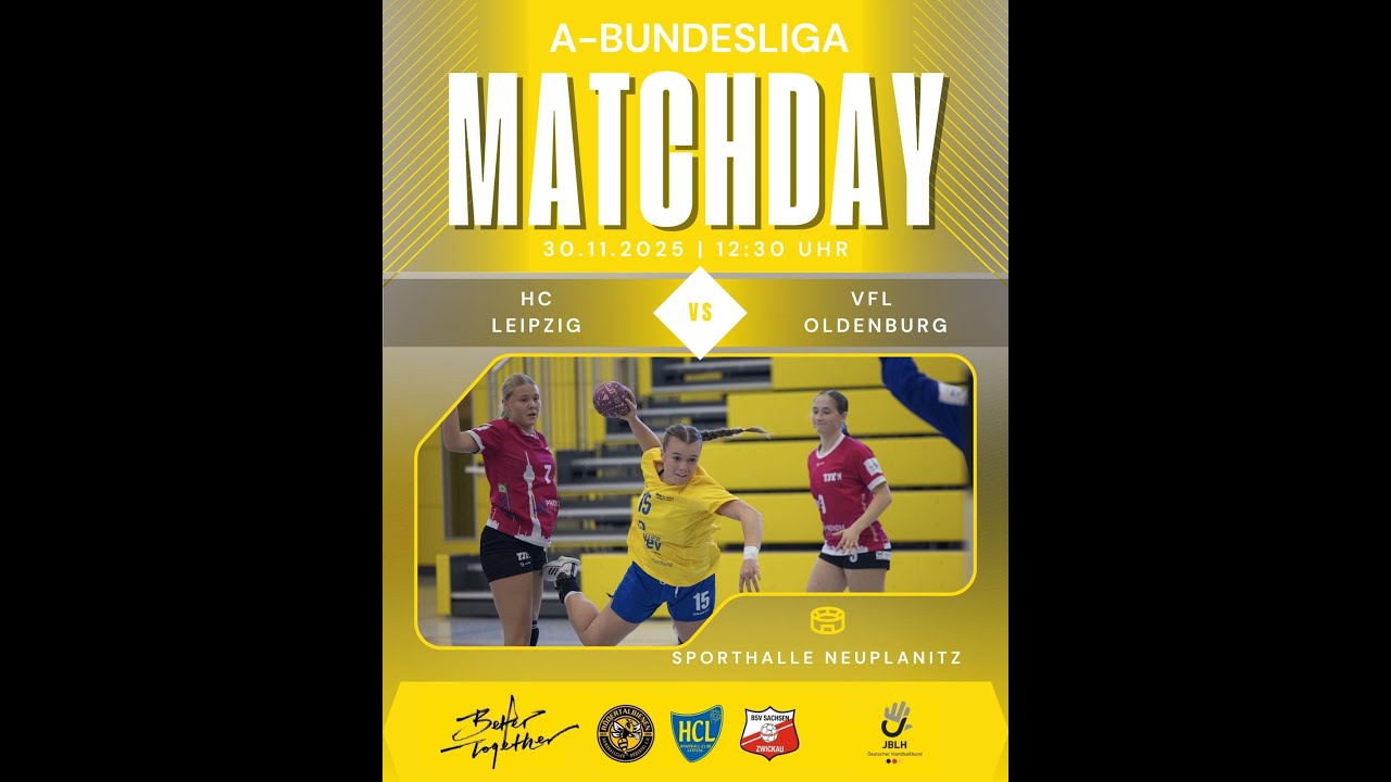 8. Spieltag Jugendbundesliga wA - HC Leipzig gegen VfL Oldenburg