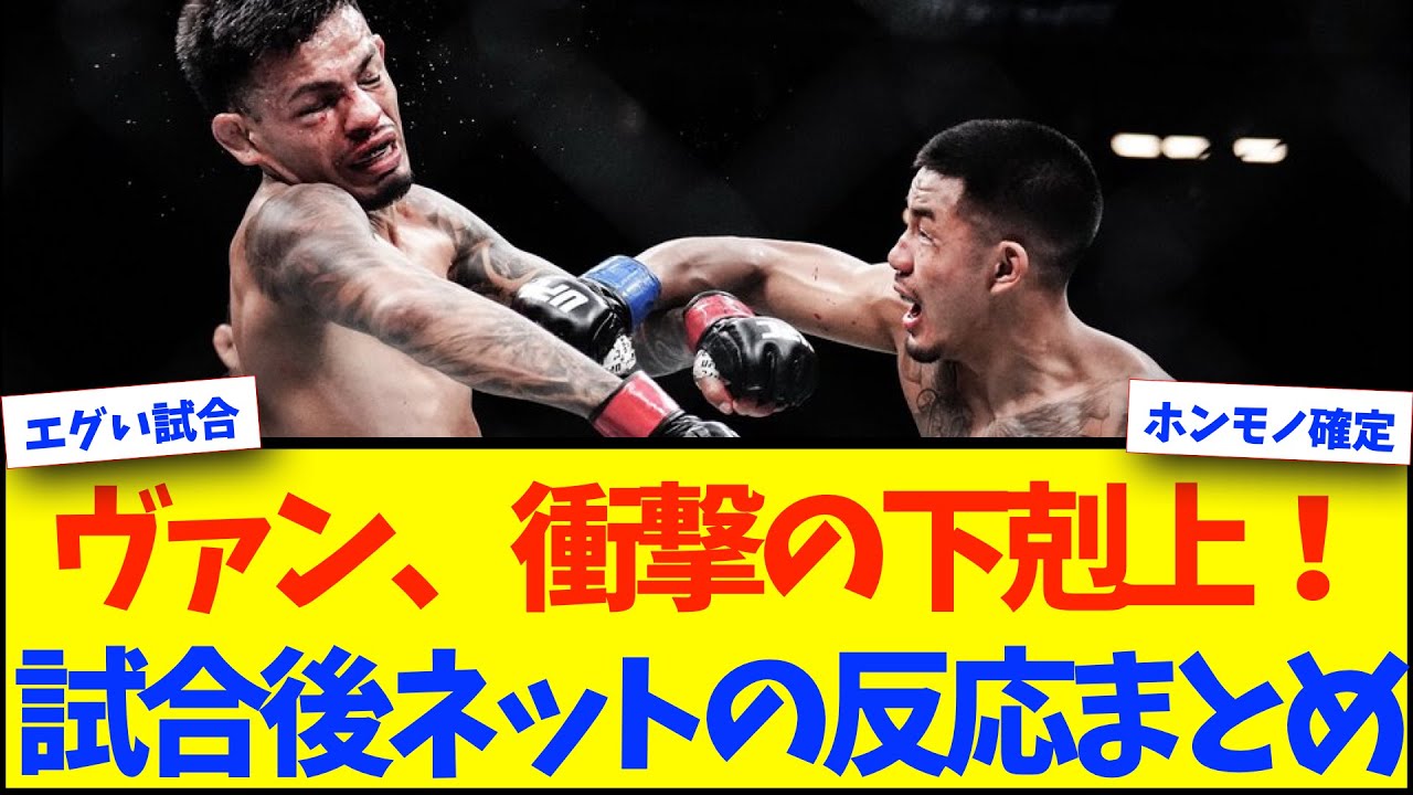 【UFC317】ジョシュア・ヴァン、1位ロイバルに衝撃の勝利！【格闘技反応】【ネットの反応】