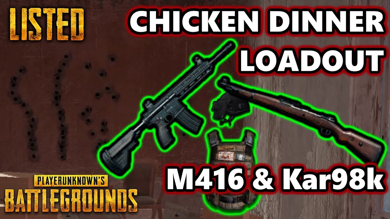 Best Loadout in PUBG - M416 & Kar98k | Listed | #PUBG | PlayerUnknown's Battlegrounds Gameplay