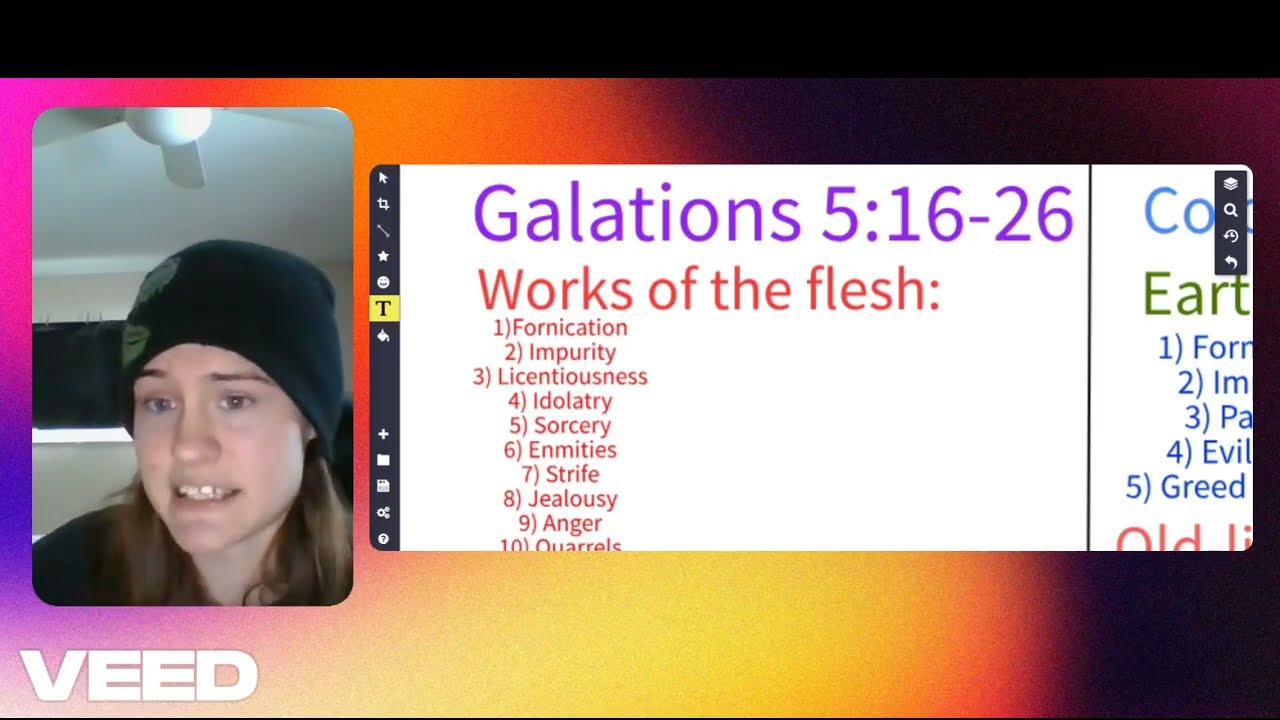 The difference between works of the flesh and fruits of the Spirit