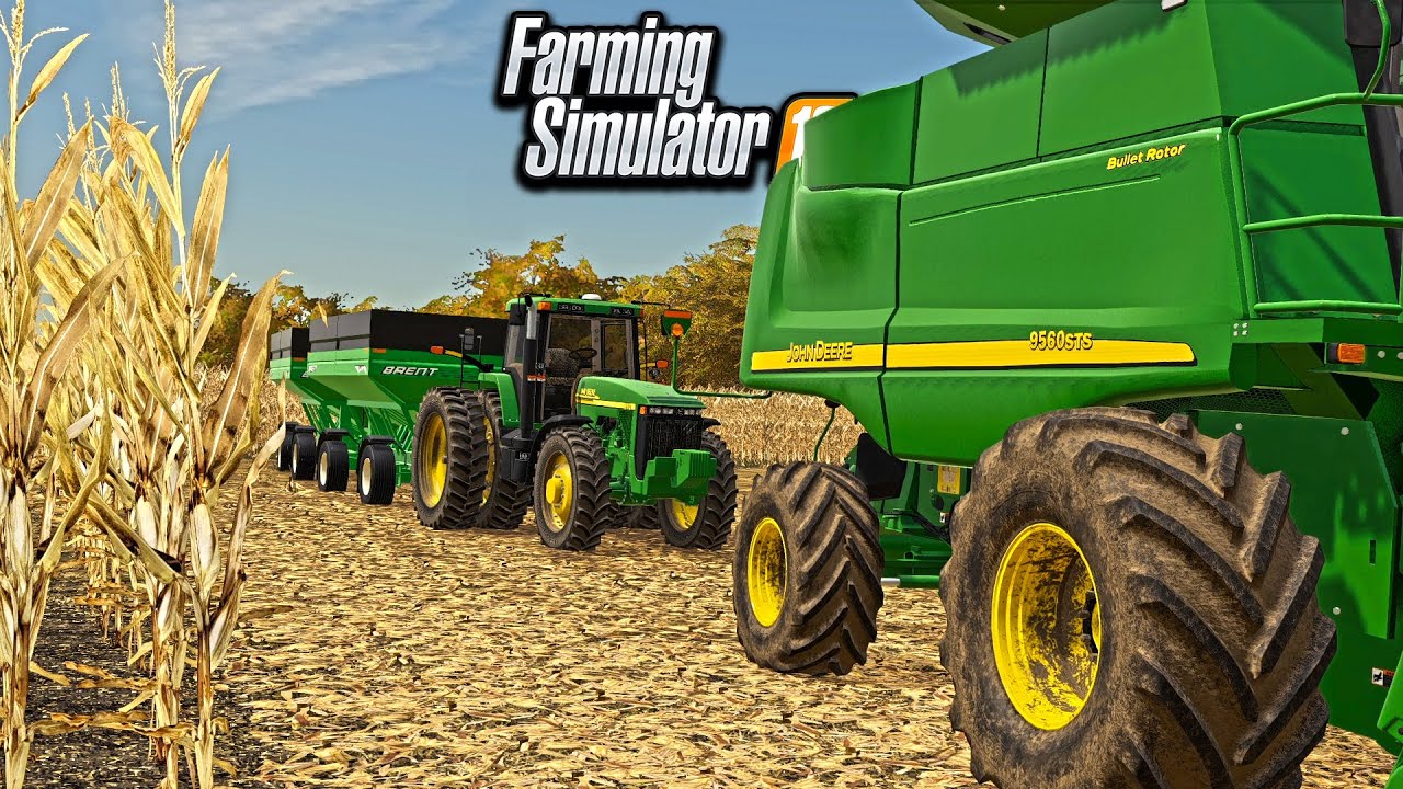FIRST DAY OF HARVEST! (REAL-LIFE FARMING SETUP) | FARMING SIMULATOR 2019