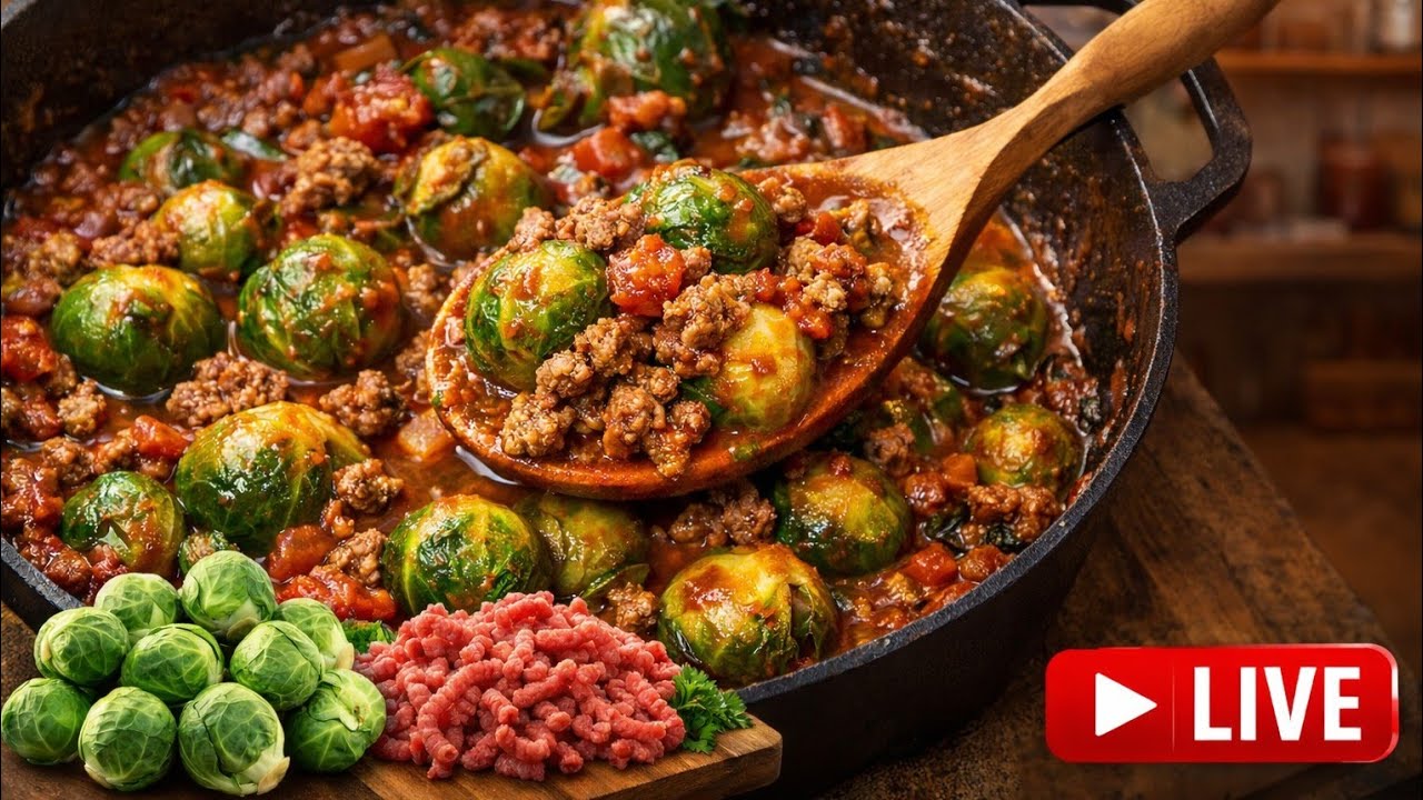 امروز خورش کلم بروکسل داریم! 😍🍲Today We’re Making Brussels Sprouts Stew!