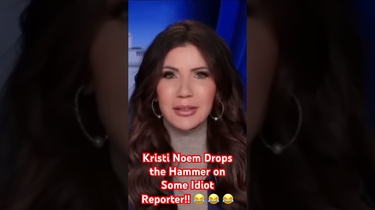 Kristi Noem Drops the Hammer on Some Idiot Reporter!! 😂 😂 😂
