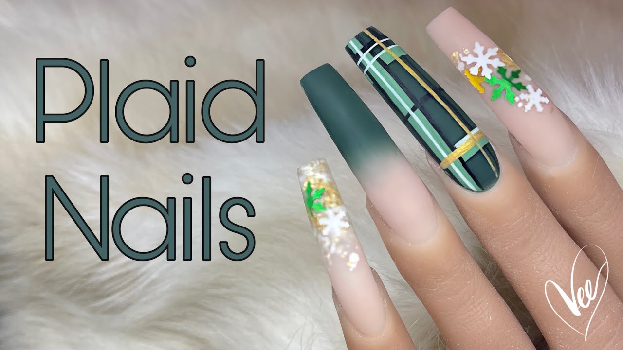 DIY Plaid Nail Art Tutorial | Beginner Nails | Custom Color Mixing