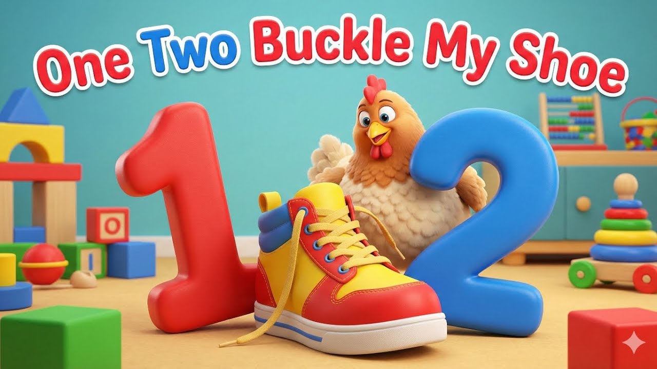 One Two Buckle My Shoe | Super Simple Nursery Rhymes For Kids