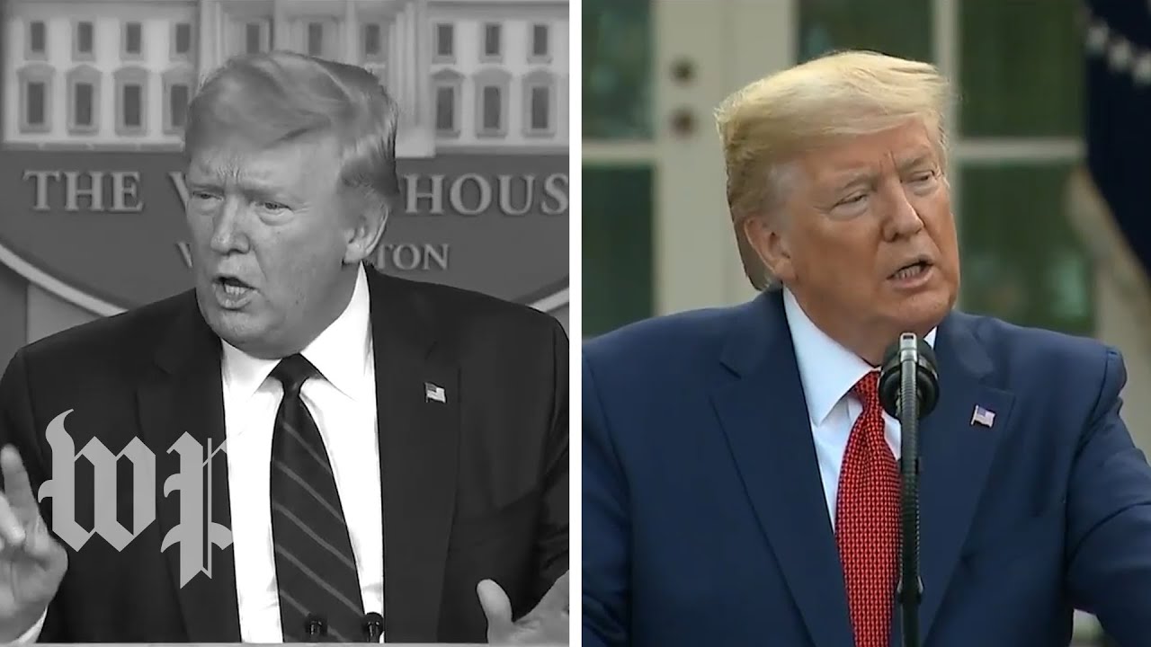 Trump denies saying things he previously said about the coronavirus