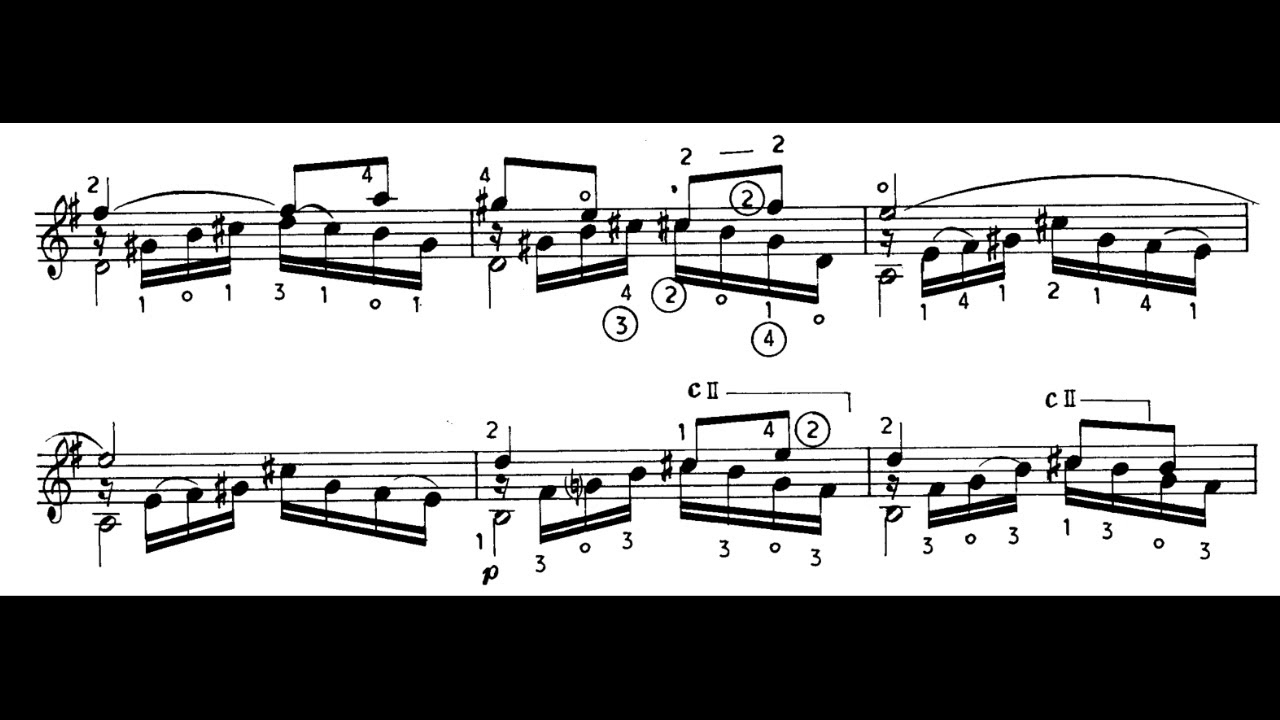 Matilde Salvador: Preludi (Homenatge a Mistral) for Guitar (Score video)