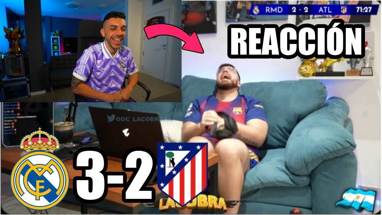 DjMaRiiO REACCIONA A LA REACCI&Oacute;N DE LA COBRA AL REAL MADRID 3-2 ATL&Eacute;TICO DE MADRID