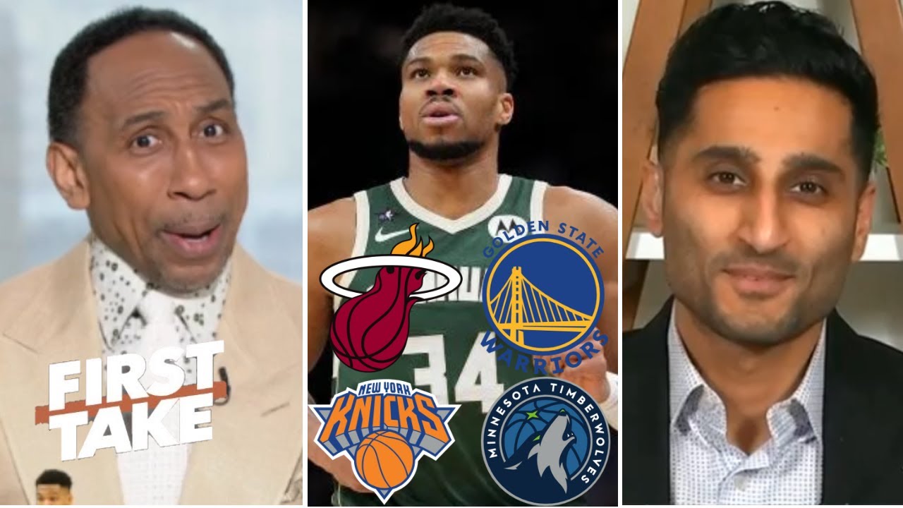 FIRST TAKE | Warriors, Heat, Knicks or T-wolves? - Stephen A. reveals teams going ALL-IN for Giannis