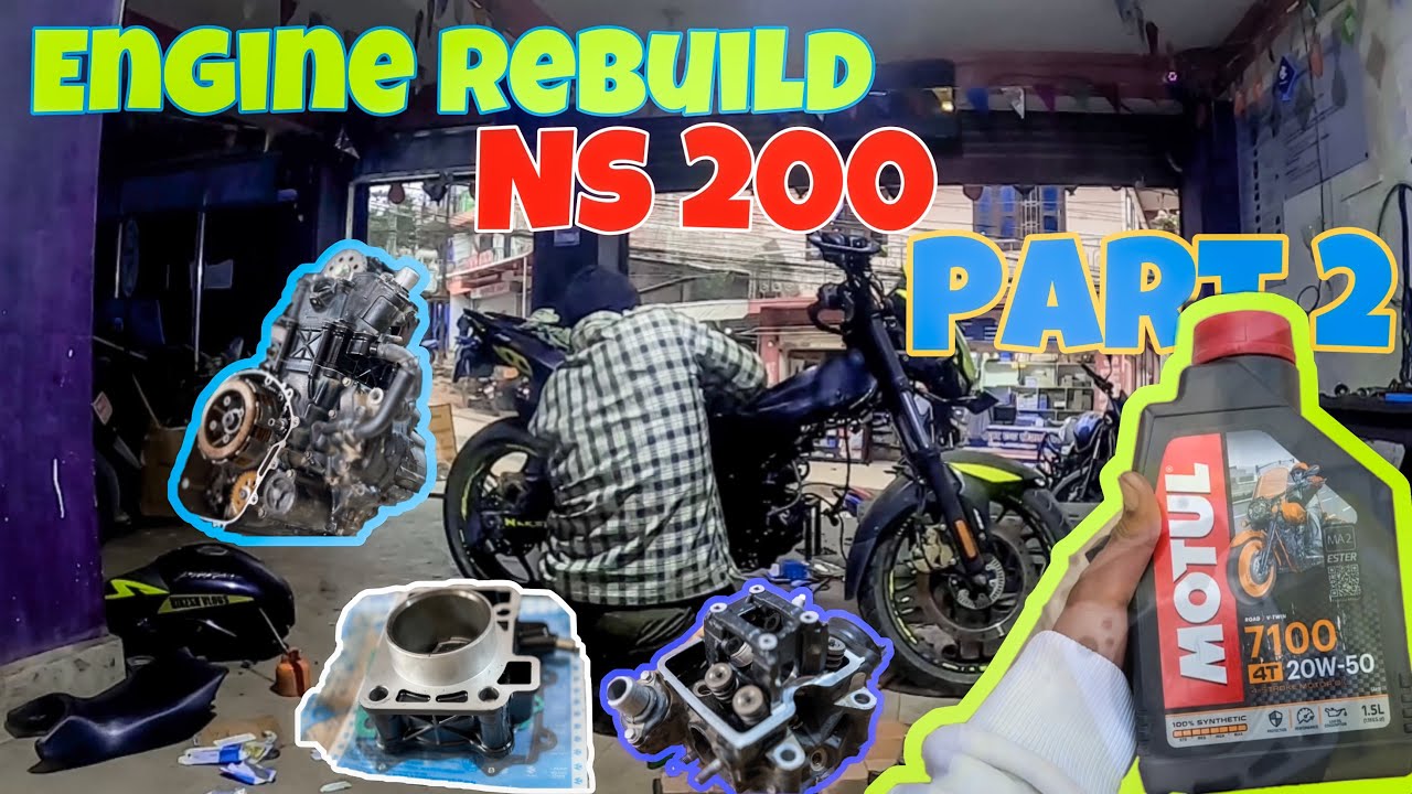 Rebuilding Ns200 | Engine seized | @nikeshvlogs4242
