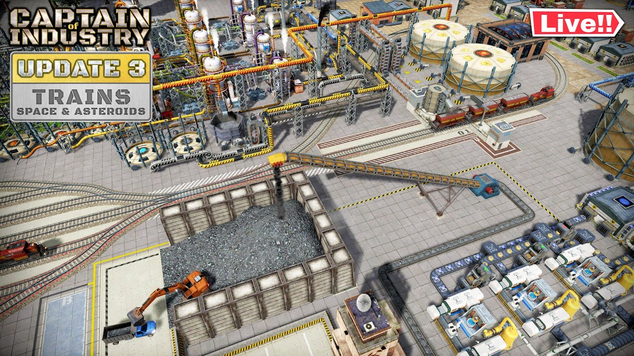 Live 🔴 Captain of Industry Update 3 🚂 Stream 20 - 👉 Bauxite Mining! Let's go