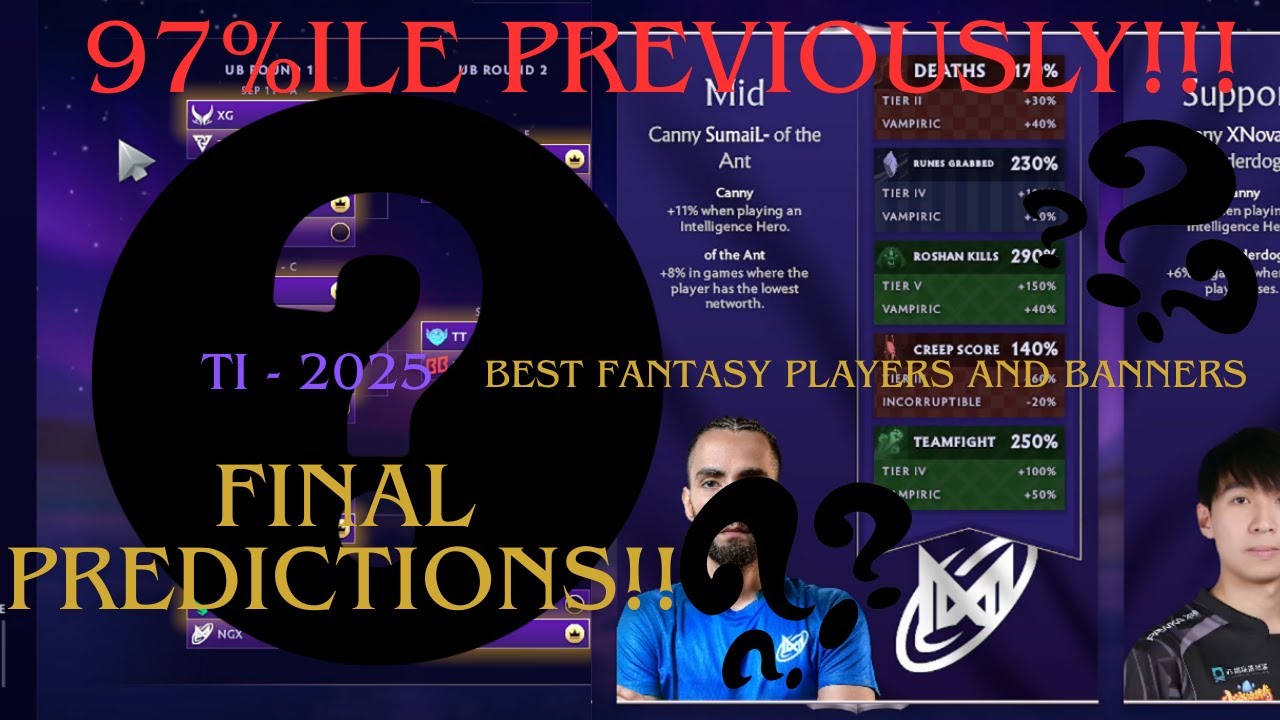 Dota 2  TI 2025 | Fantasy and International Predictions