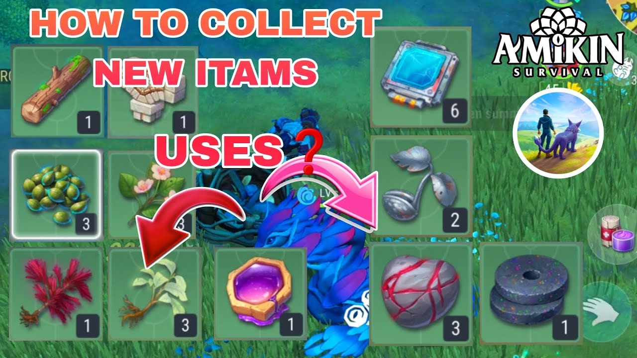 😱 AMIKIN SURVIVAL | HOW TO COLLECT NEW RESOURCES AND WHATS USES EVERY ITAMS ❓ | 93