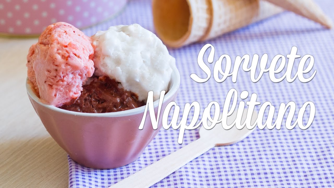 Sorvete Napolitano Vegano