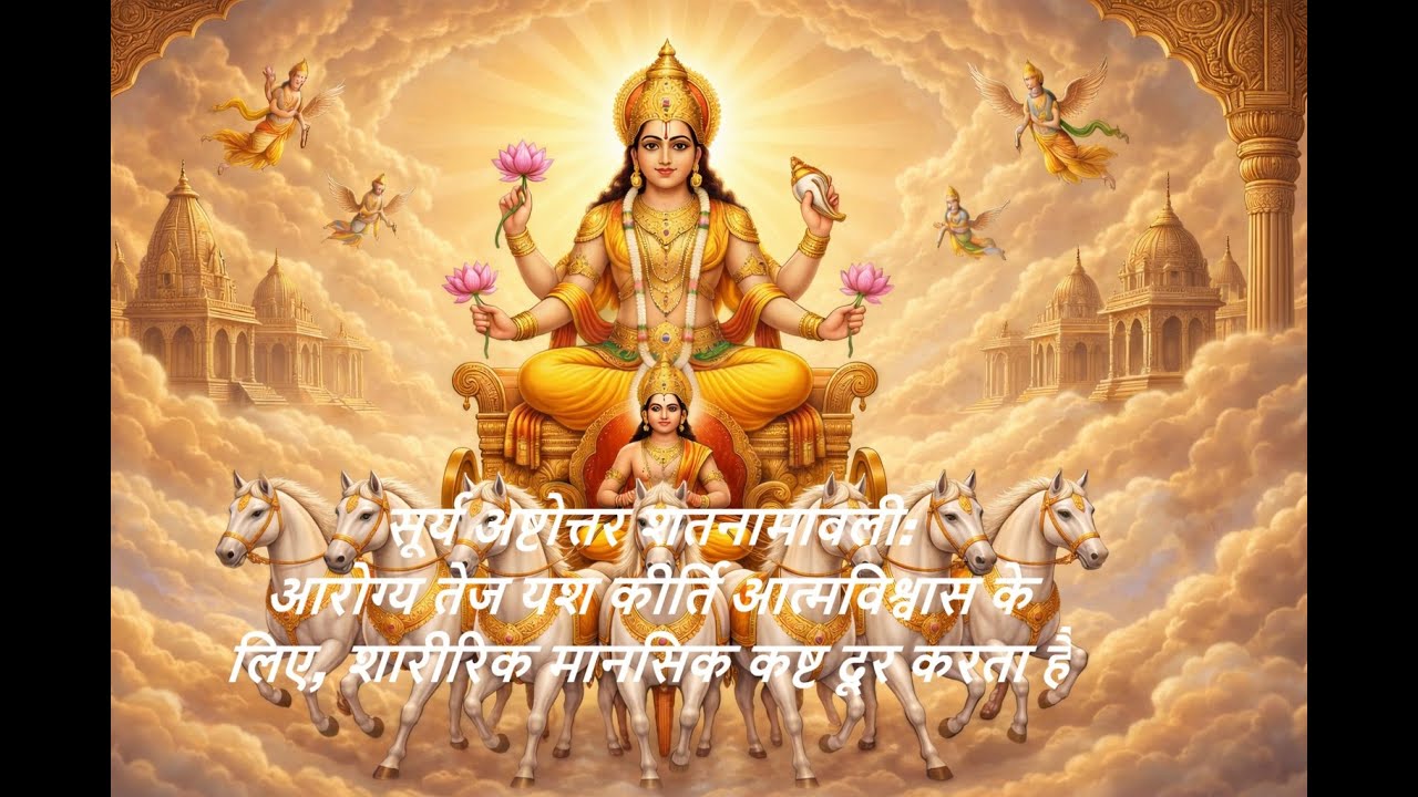 सूर्य अष्टोत्तर शतनामावली: आरोग्य तेज यश कीर्ति आत्मविश्वास के लिए, शारीरिक मानसिक कष्ट दूर करता है