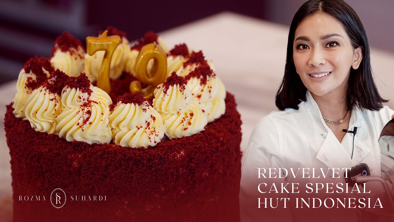 Enggak bikin eneg! Resep RED VELVET CAKE HUT Kemerdekaan Indonesia