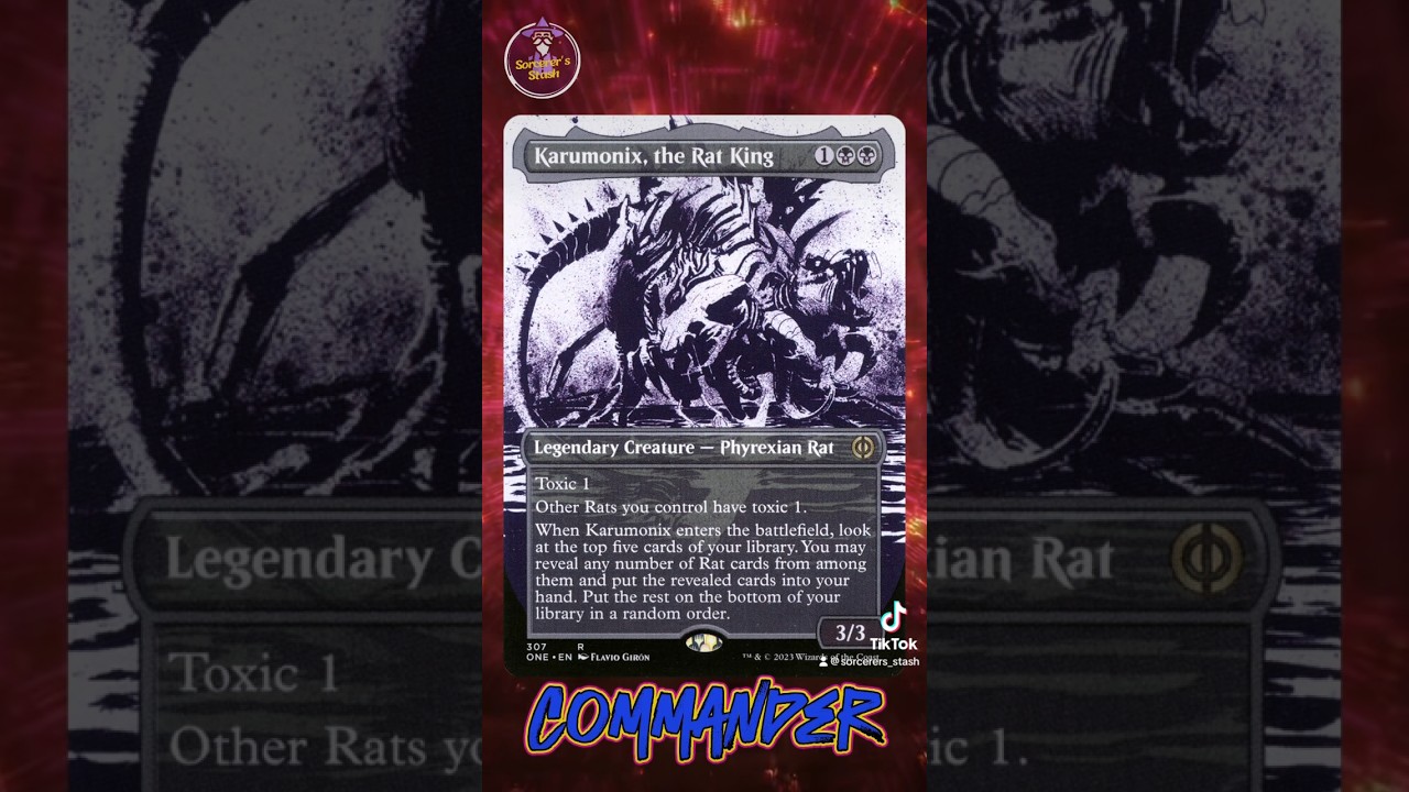 Commander quick picks Karumonix, The Rat King #mtgcommander #mtg #magicthegathering #curatedmtg