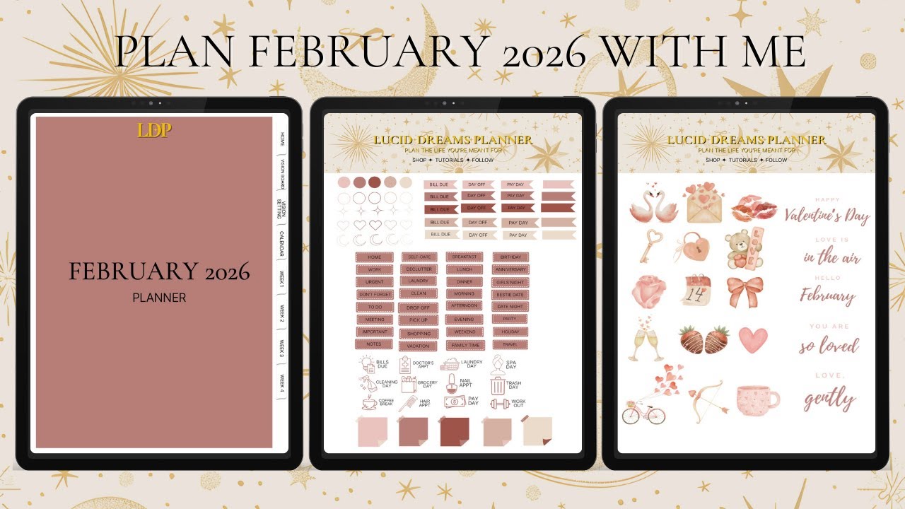 Plan February With Me ✨ Calm, Supportive Planning