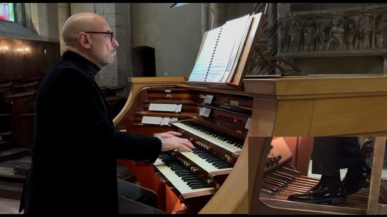 Napoli Basilica di Santa Chiara sabato 20 dicembre 2025 Andante di F. Benoist organista M. Castaldo 
