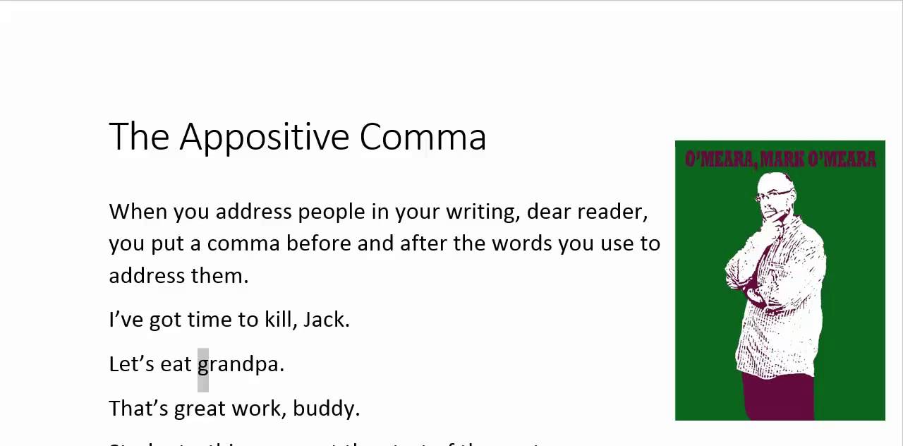 Appositive Comma