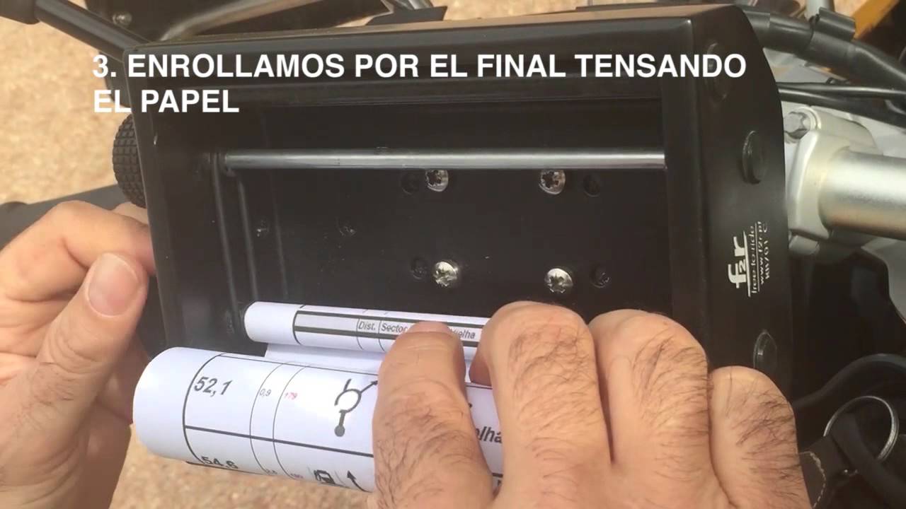 Como Enrollar el Rollo de Roadbook (Rodibook)