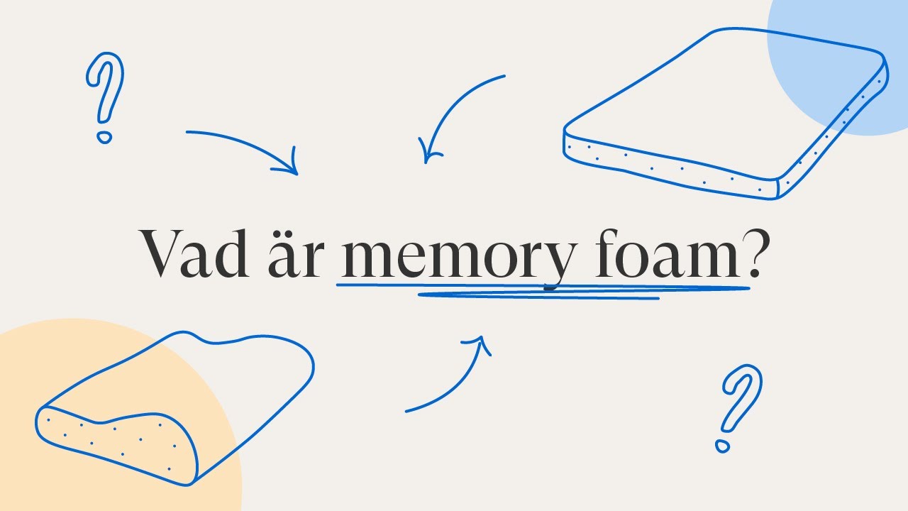 Memory foam – ett tryckavlastande skummaterial | SOVA