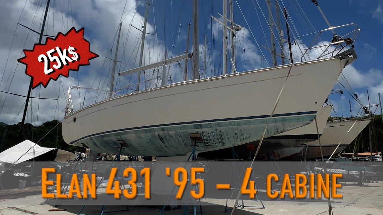 Отличный Elan 431 '95 за 25k на Antigua, English harbor