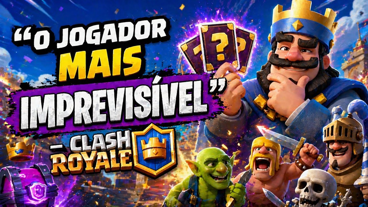 “‘O jogador mais imprevisível’ — Clash Royale”