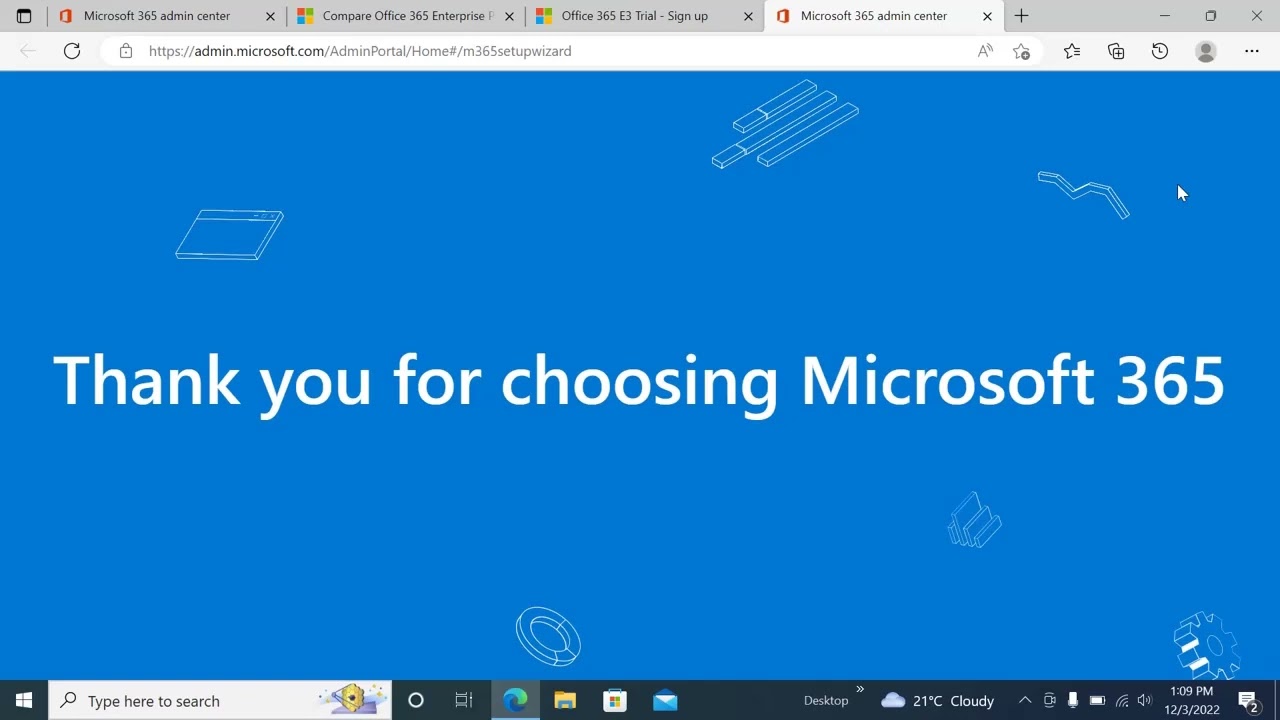Lab1: Purchase office/ Microsoft 365 enterprise plan