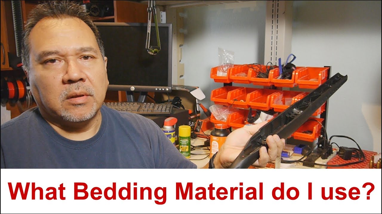What material do I use to bed a stock or modify a rifle stock?