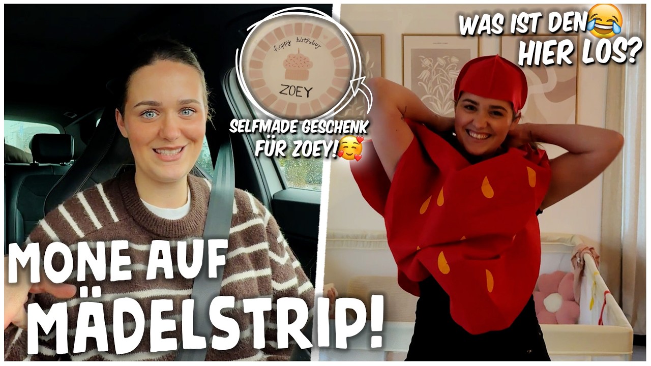 MONE mit MÄDELS beim KERAMIK BEMALEN😍 + SELFMADE GESCHENK für ZOEY🥹 | kobexmone