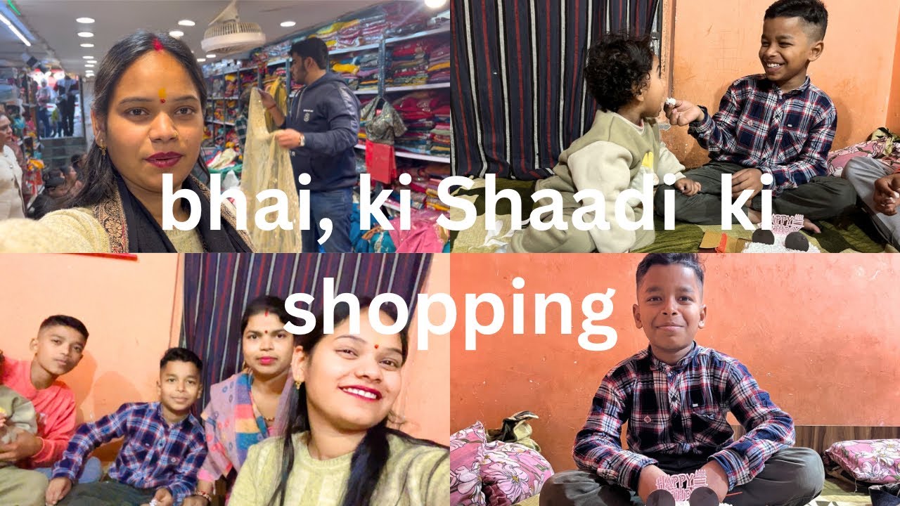 Hum gye shopping 🙂krne or humne kara  Piyush ke birthday ￼ celebrate🥳