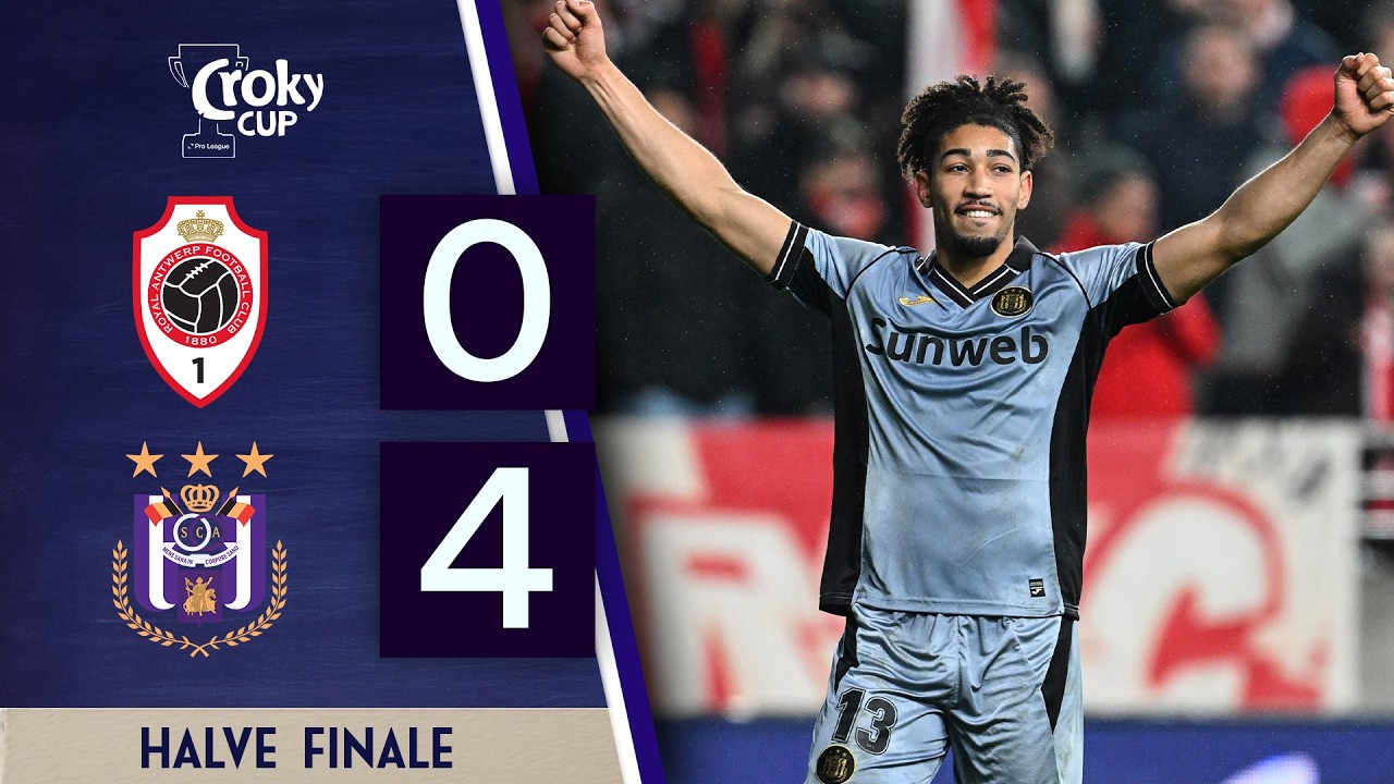 Anderlecht plaatst zich tegen Antwerp voor Croky Cup-finale | Croky Cup 2025/26