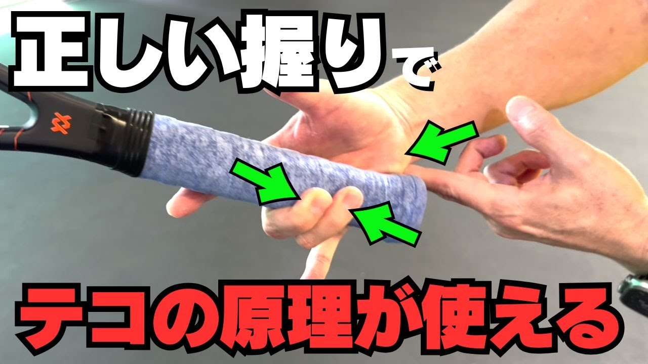 フォアハンドのグリップはこれが正解！トップスピンをかける握り方を徹底解説