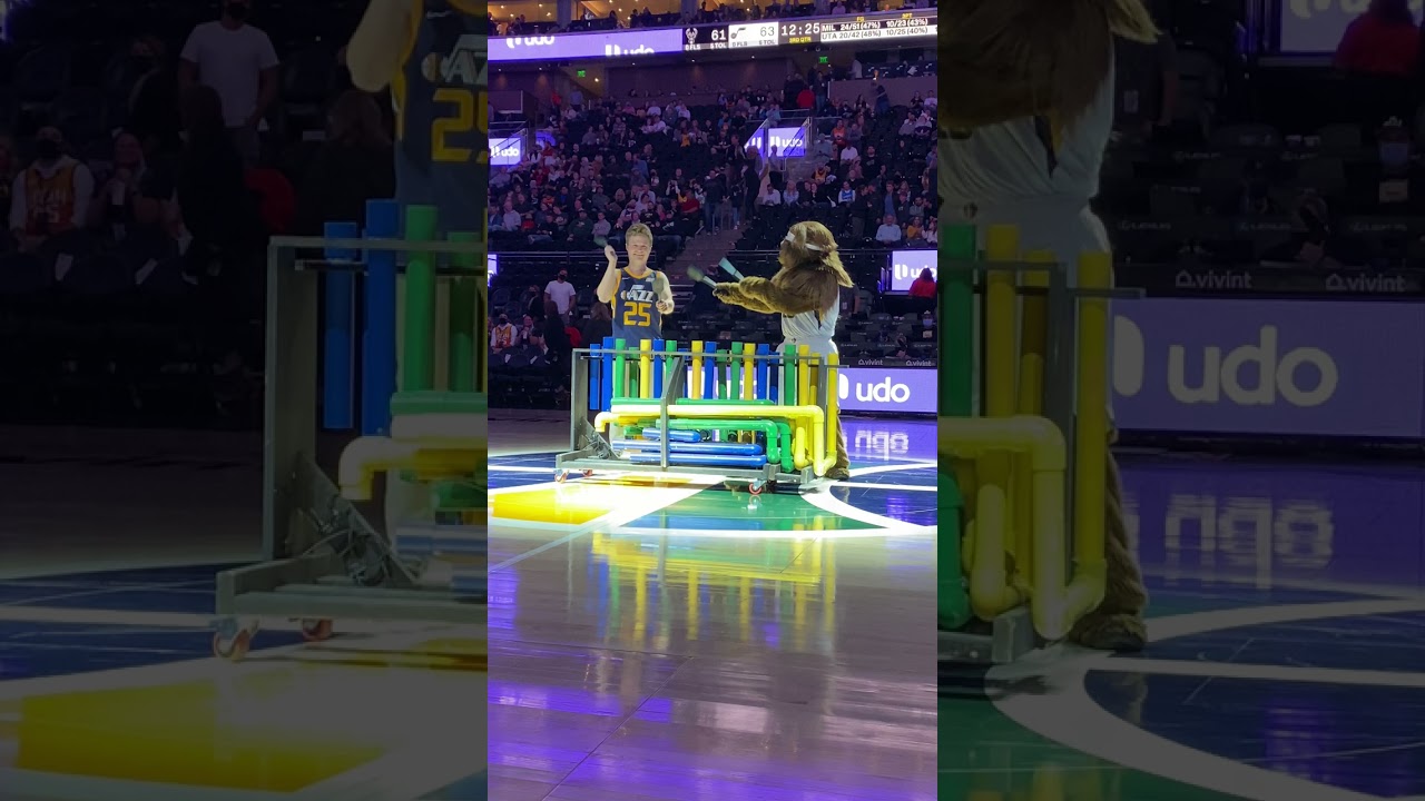 Addams Family with Utah Jazz Bear on RimbaTubes