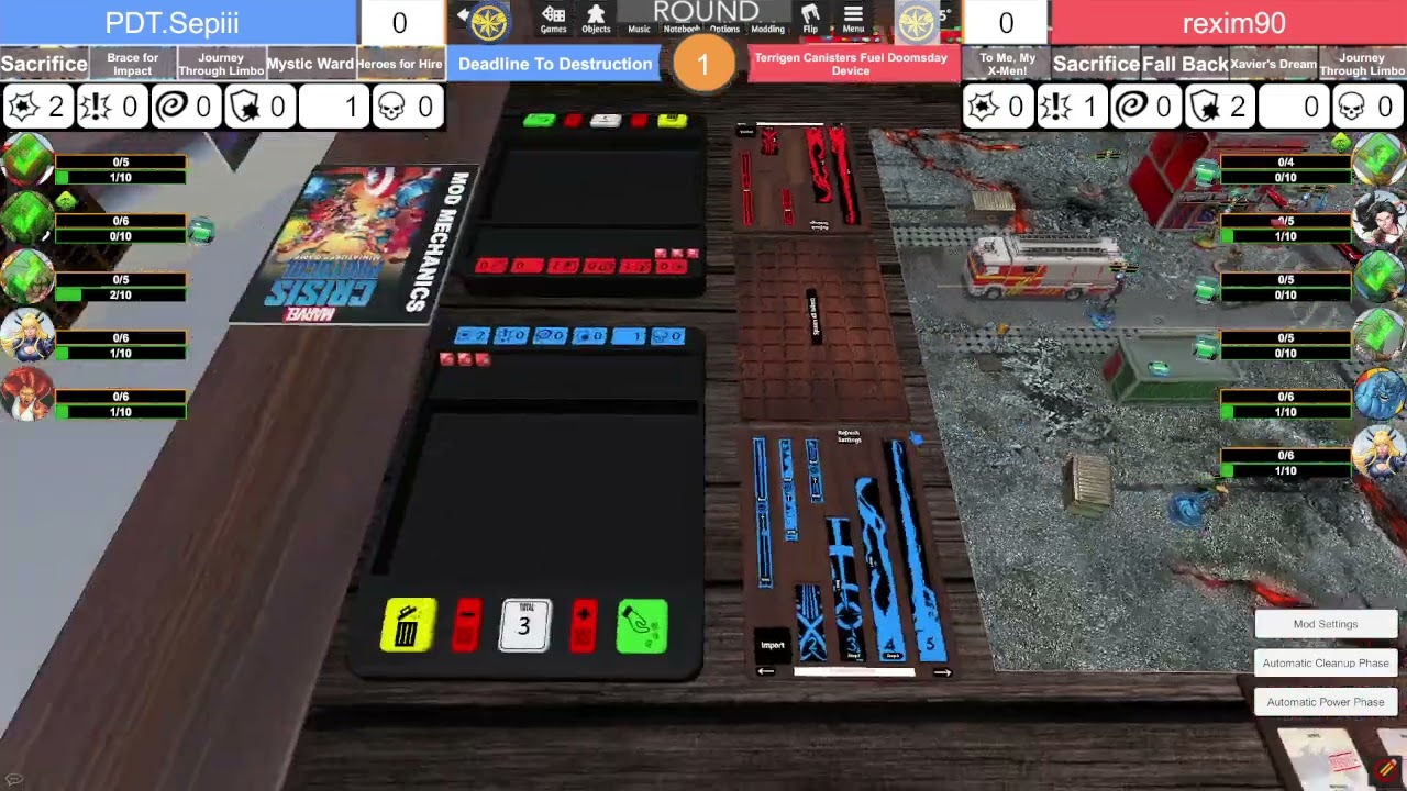 TTS League 2026 Crisis Event 1 Round 3 - Tommen(Defenders) vs Torbjörn(Uncanny X-Men)