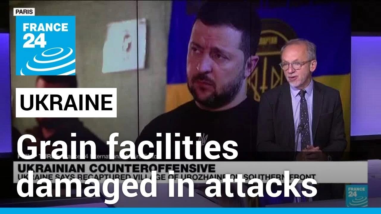 Grain facilities damaged in Russian attacks on Ukraine's Danube port &bull; FRANCE 24 English