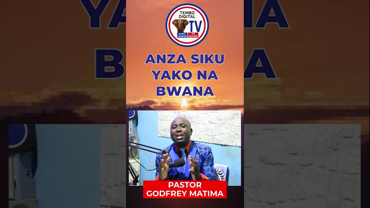 ANZA SIKU YAKO NA BWANA | Neno la Asubuhi lenye Baraka | Mchungaji Godfrey Matima