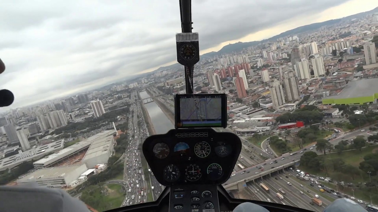 SOBREVOANDO SÃO PAULO DE HELICÓPTERO COM CHUVA!