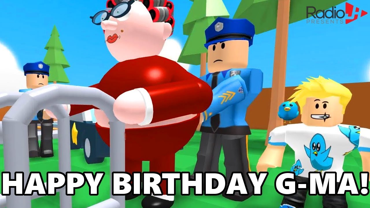 GRANNY Got ARRESTED On Her BIRTHDAY | Roblox Obby