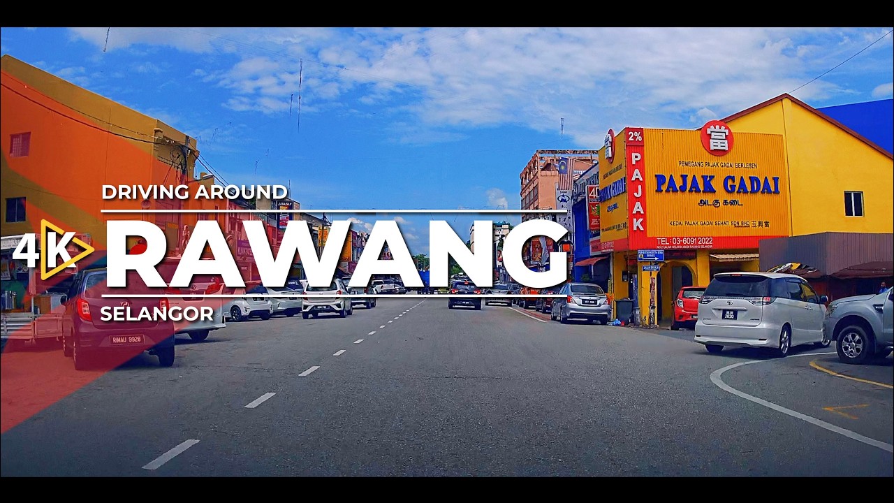 [4K] Driving around RAWANG (Selangor)