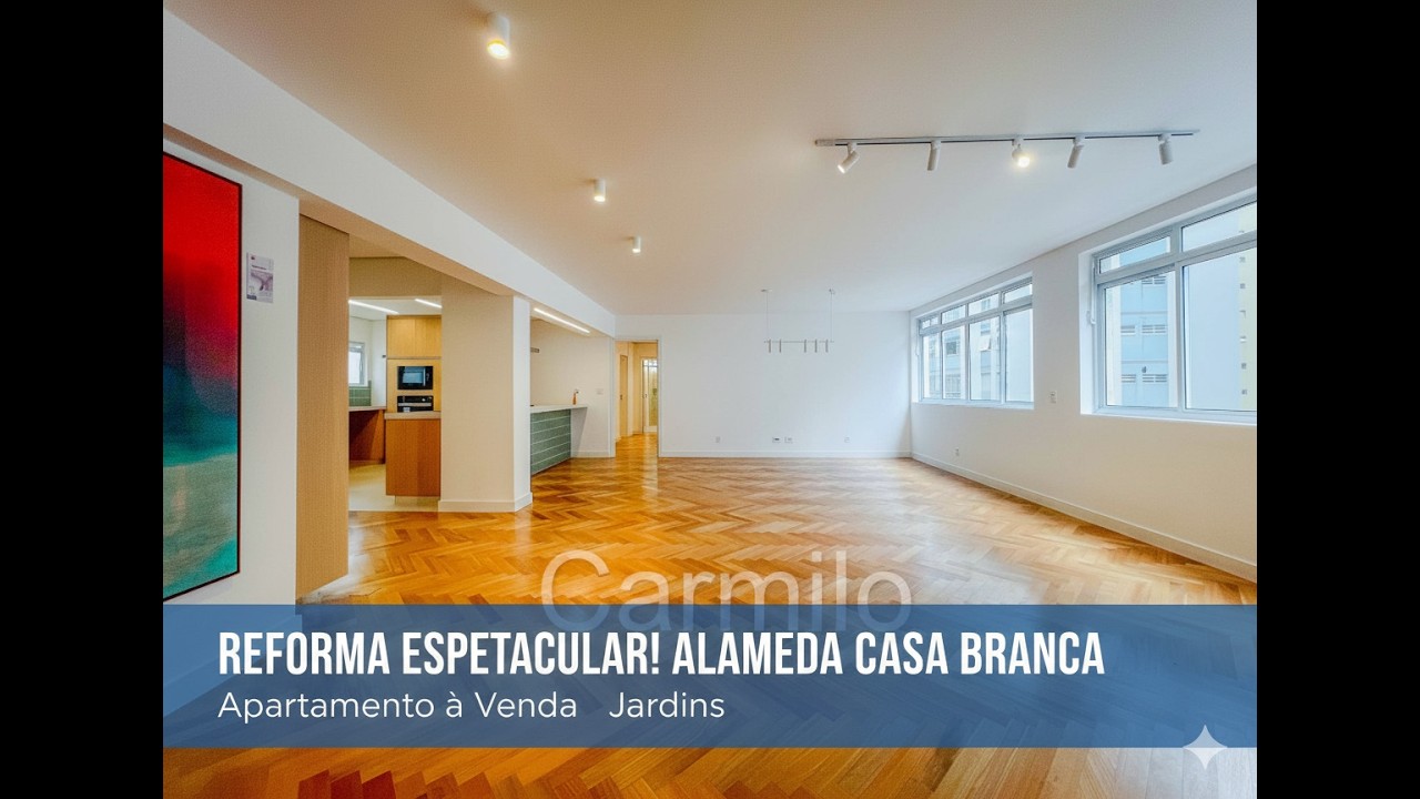 APARTAMENTO MARAVILHOSO À VENDA NO JARDIM PAULISTA - ALAMEDA CASA BRANCA.