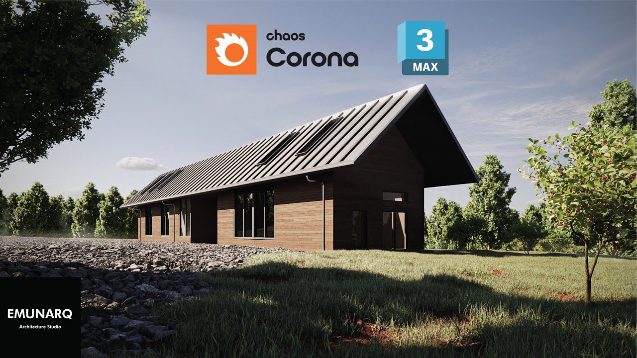 3ds Max + Corona | Modeling and Rendering of Exterior Scene from Scratch