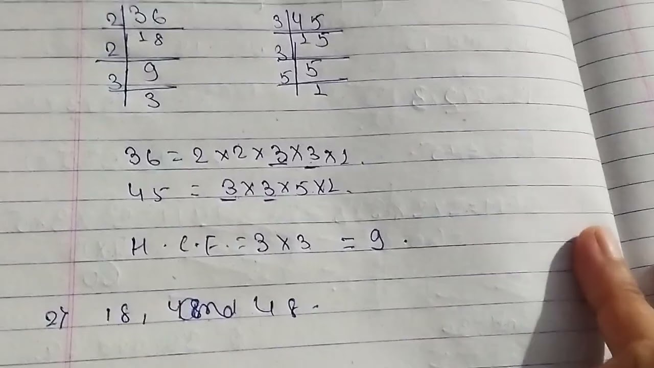 HCF. HCF by prime Factorization method. Simple HCF in maths