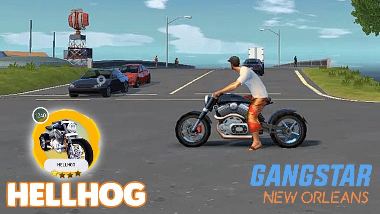 GANGSTAR NEW ORLEANS - HELLHOG ( 4 STAR BIKE ) FREE ROAM