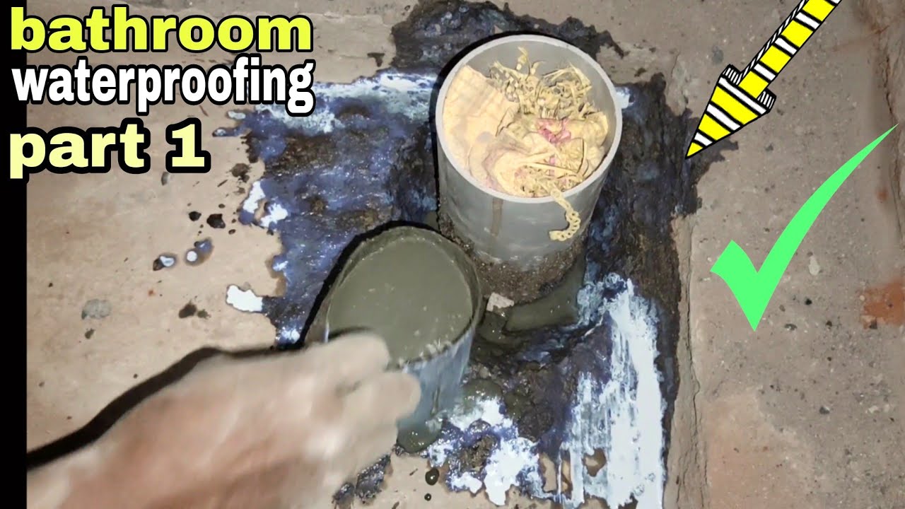 bathroom waterproofing process part 1